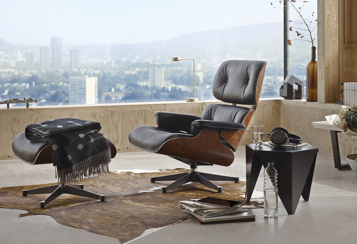 Geboorteplaats werkelijk Groot universum Vitra Eames Lounge Chair met ottoman - Cafedeco
